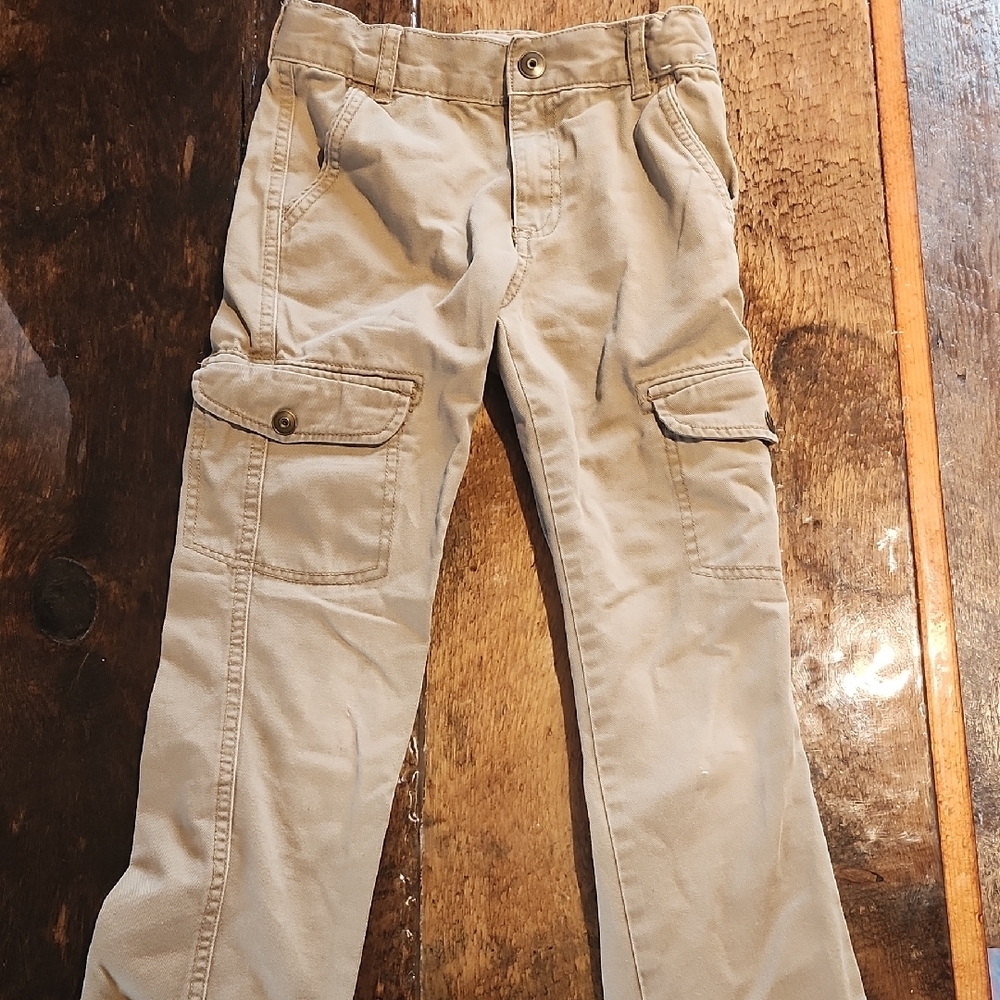 Kids Tan Cargo Pants